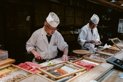 Premium sushi preparation